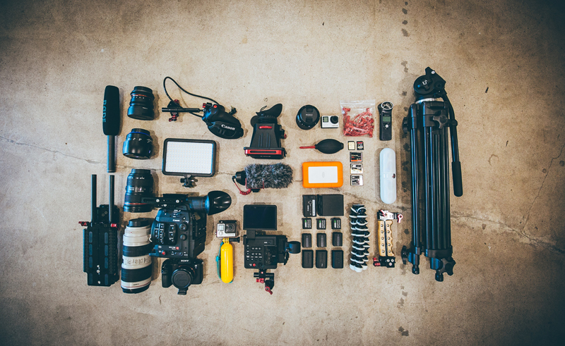 Camera Flat Lay